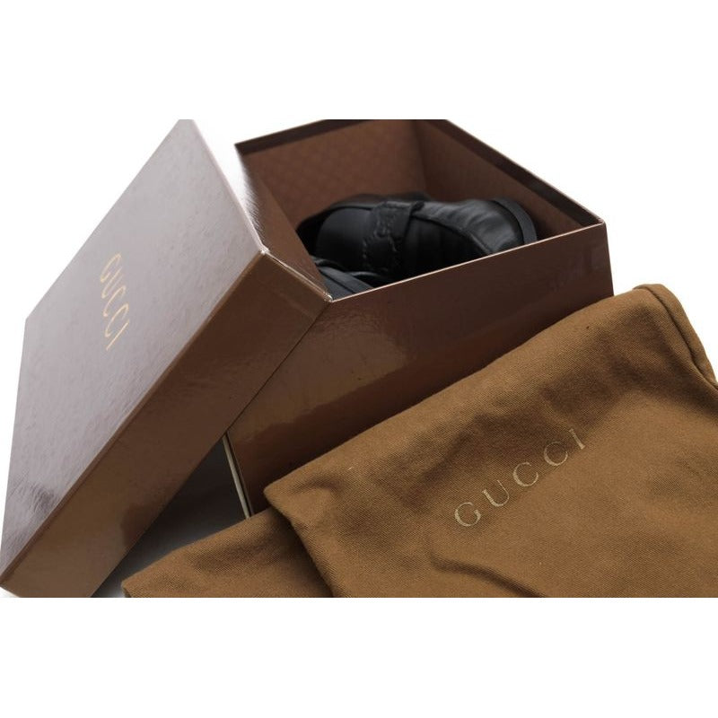 Gucci Coin Loafers Penny Shoes Men Leather Black GG — view 8
