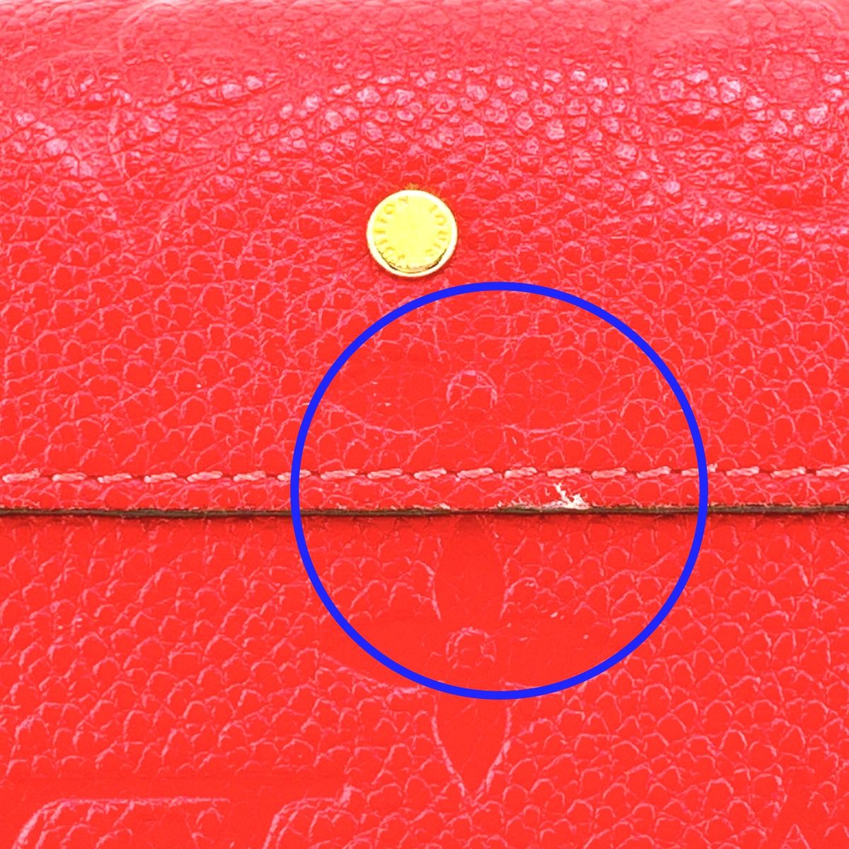 Louis Vuitton Monogram Portefeuille Long Wallet Red