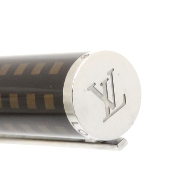 Louis Vuitton Ballpoint Pen Jetluck Metal Dark Brown X Silver Brown Out of Ink