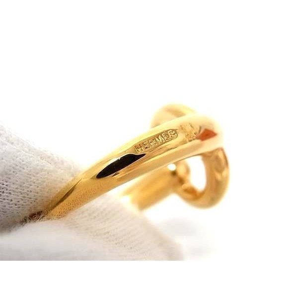 Hermes Mo Scarf Ring Closure Gold — view 3