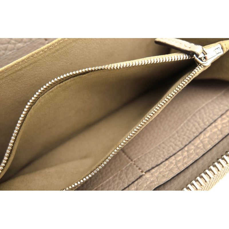 Fendi Long Wallet Women Leather Gray 8 M0374 Selleria — view 8