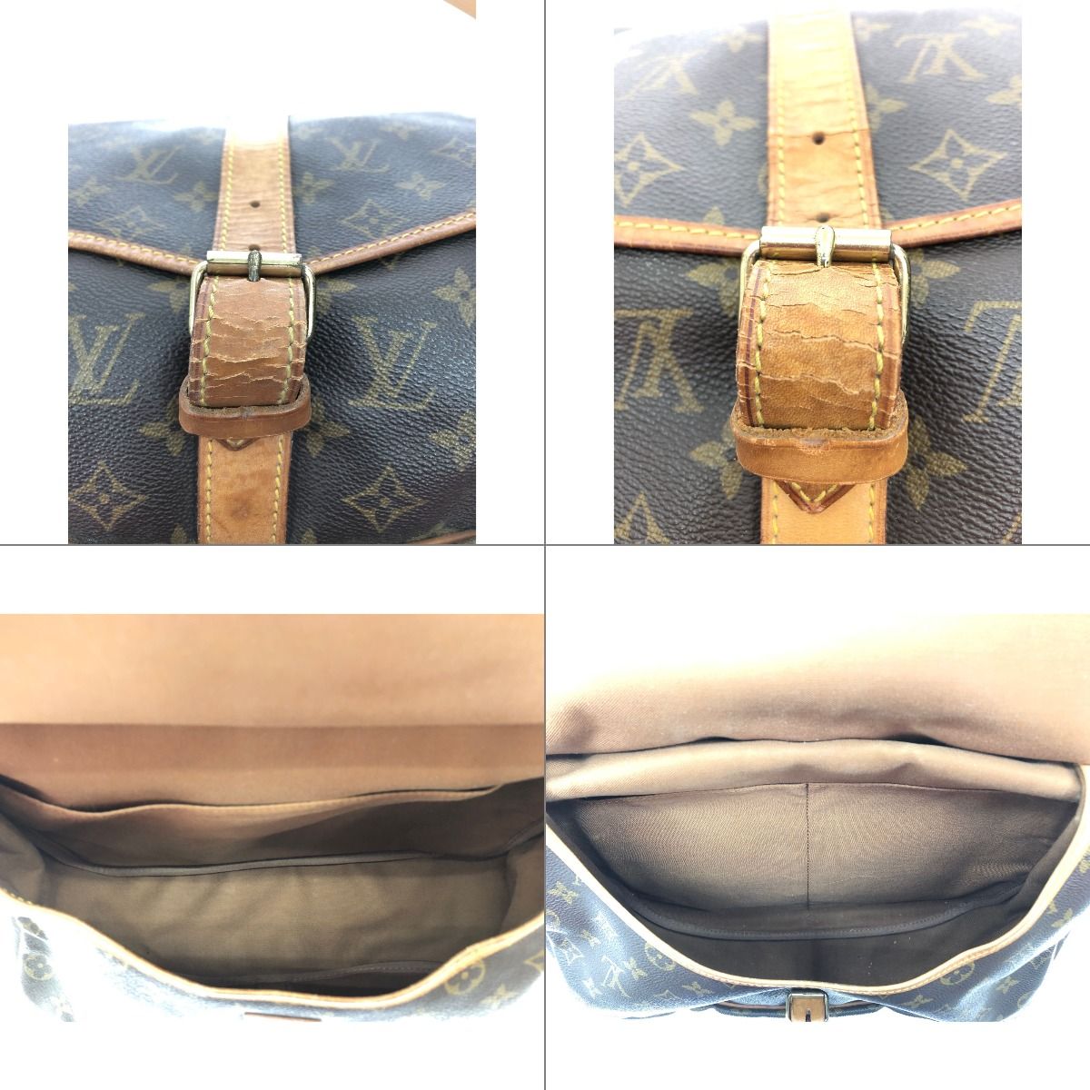 Louis Vuitton Shoulder Bag Monogram Saumur 35