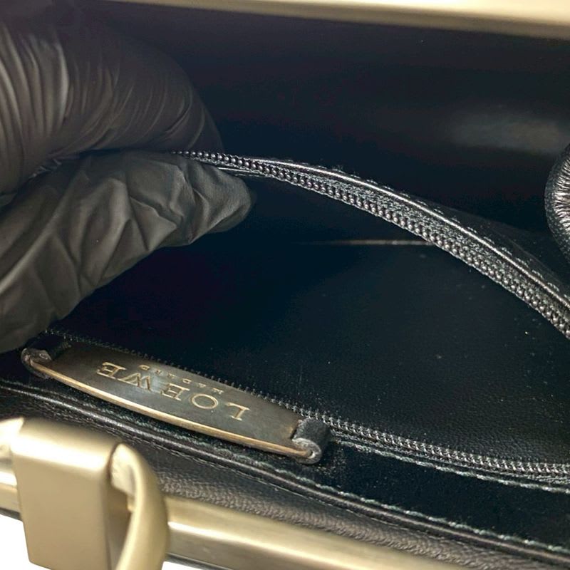 Loewe Calf Leather Clasp Mini Handbag Tote Bag