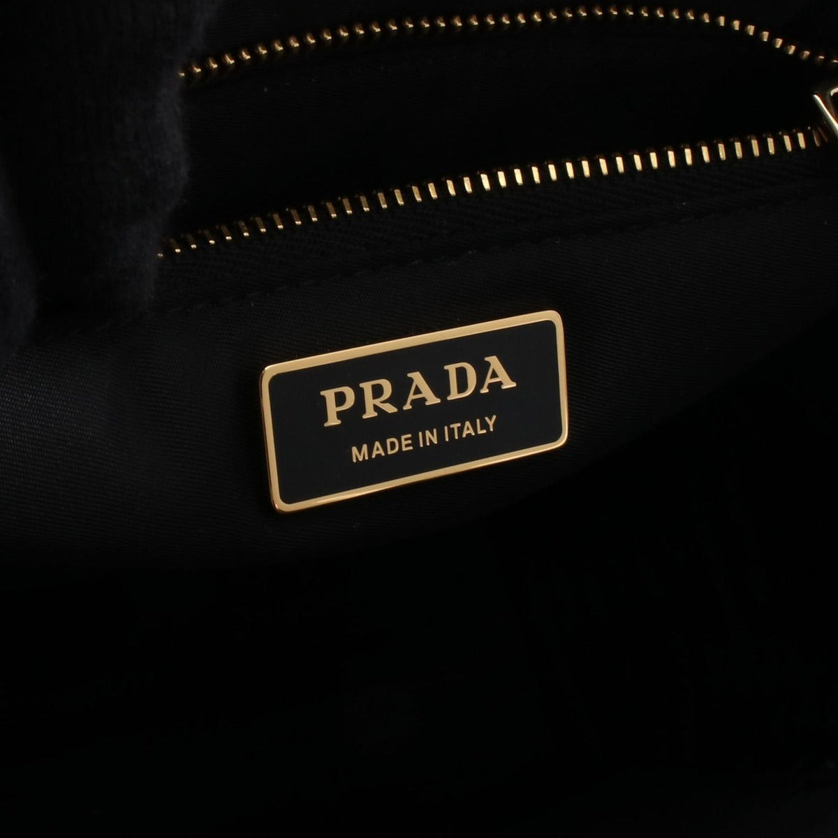 Prada Tote Shopping Black Nylon Leather — view 4