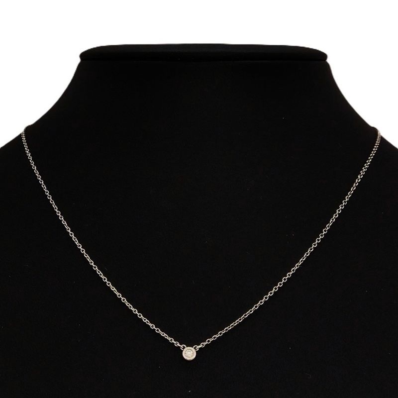 Tiffany & Co Tiffany & Co By-the-yard Necklace With Diamonds Sv925 16g Silver