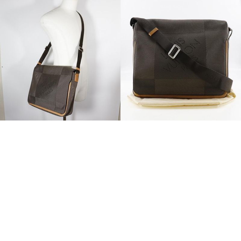 Louis Vuitton Messager M93030 Damier Geant Canvas Tail Brown Vi0034 Men's