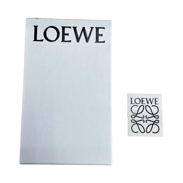 Loewe Linen Zip Wallet Long Wallet Round Zipper Anagram Leather Pink Beige