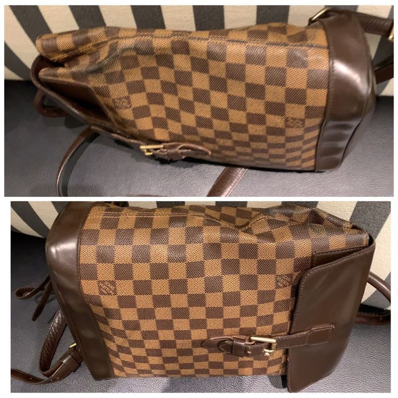◎authentic Louis Vuitton Soho Backpack Damier Ebène