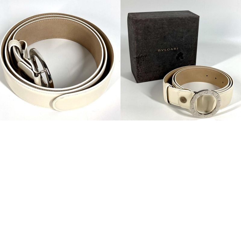 Bvlgari Logo Leather White