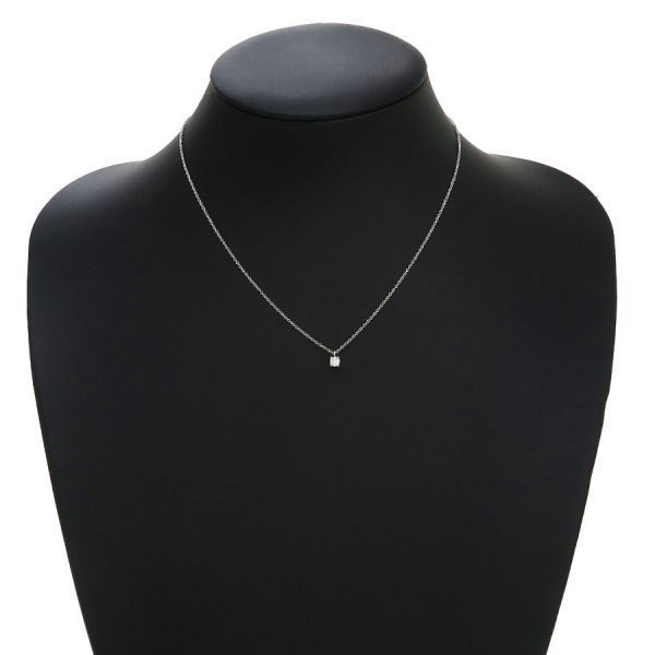 Tiffany & Co Solitaire Diamond Necklace /d017ct