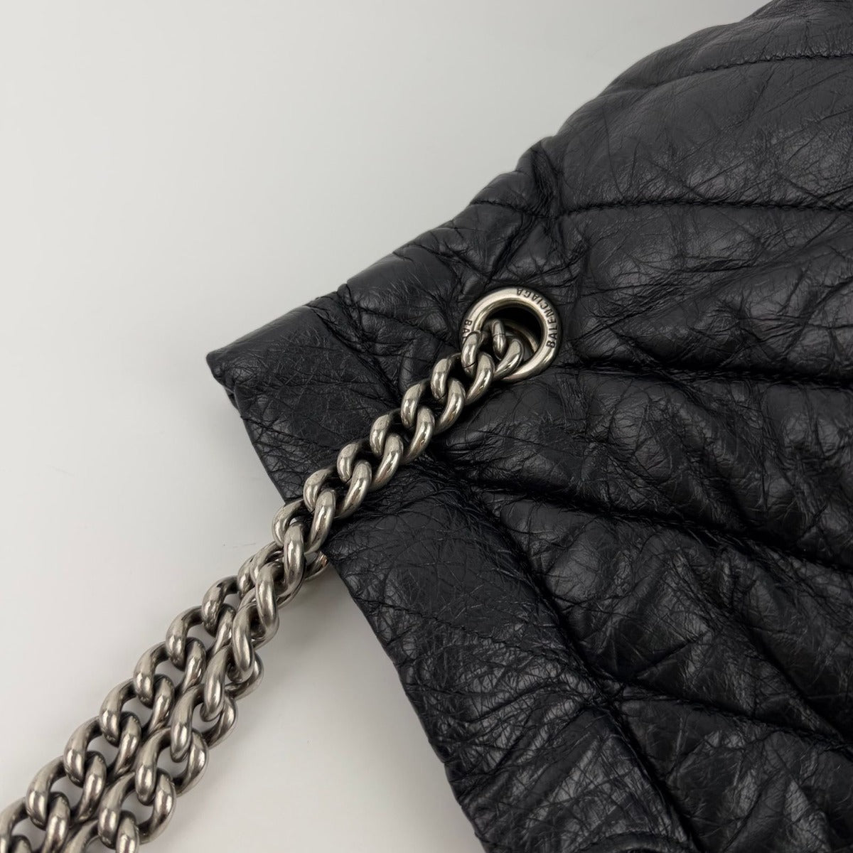 Balenciaga Shoulder Bag Black Leather Vintage — view 16