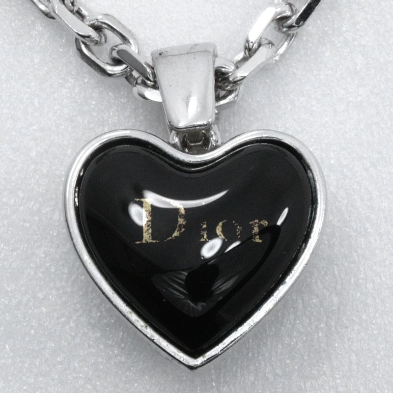 Dior Heart Metal And Rhinestone Ladies 32.6g Necklace