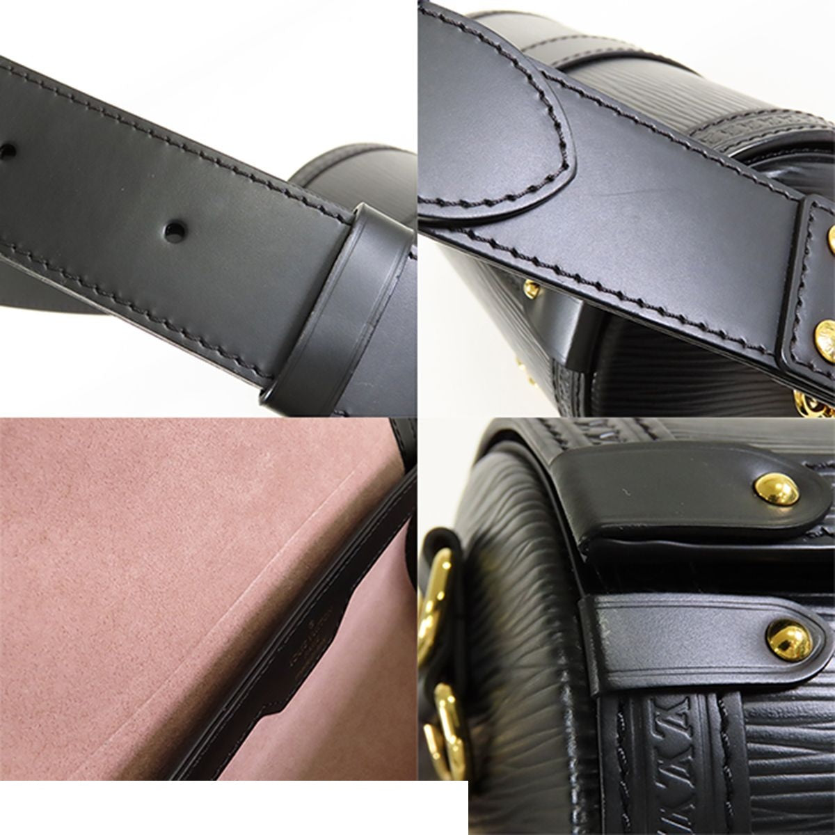Louis Vuitton Papillon Trunk Noir Black Epi Leather 2-Way Chain Shoulder Bag — view 8