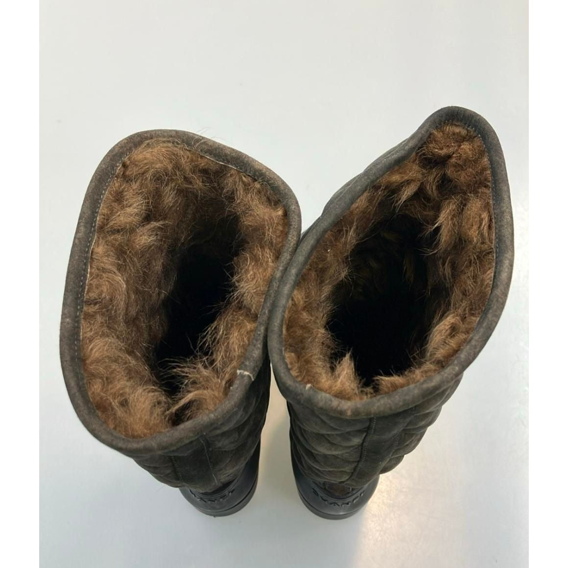 Chanel Long Rain Boots Quilted CC Logo 37 Brown And Others — view 10