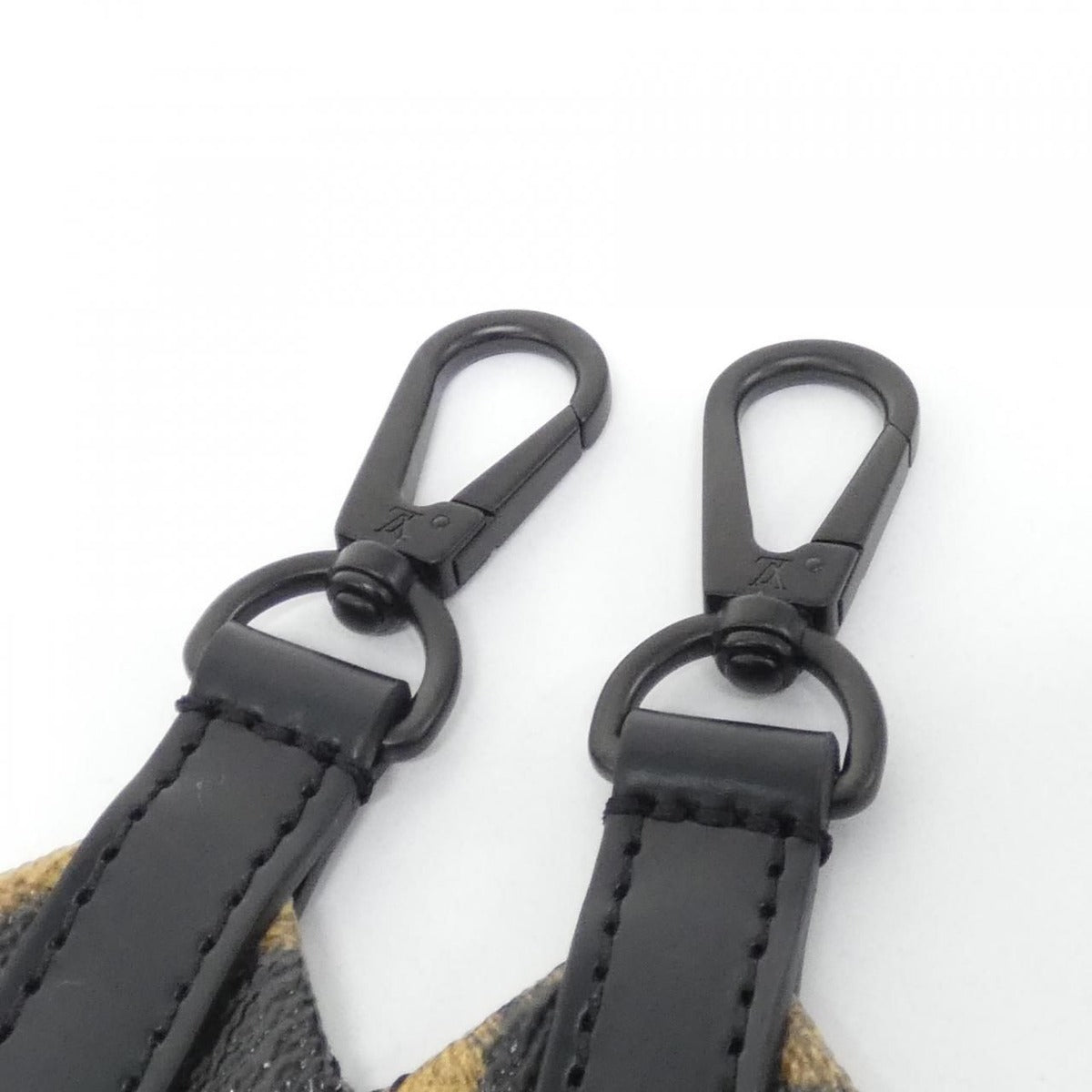 Louis Vuitton Monogram Shoulder Strap Brown Marron Black — view 4