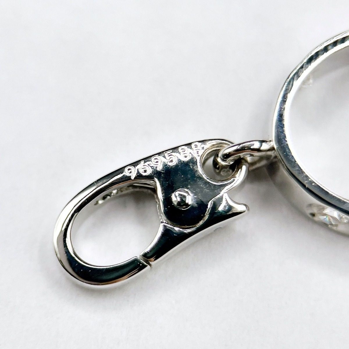 Cartier Love Charm Full Diamond White Gold Pendant Top — view 6