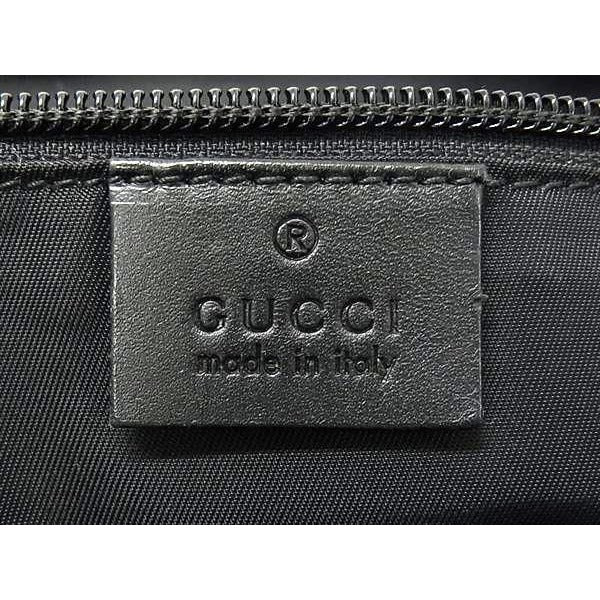 Gucci Shoulder Bag Sherry Line Messenger Black Techno Canvas Leather — view 6