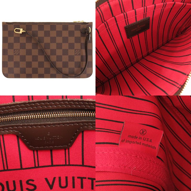 Louis Vuitton New Shape Neverfull MM Damier Threes N41358 Tote Bag LV 0156