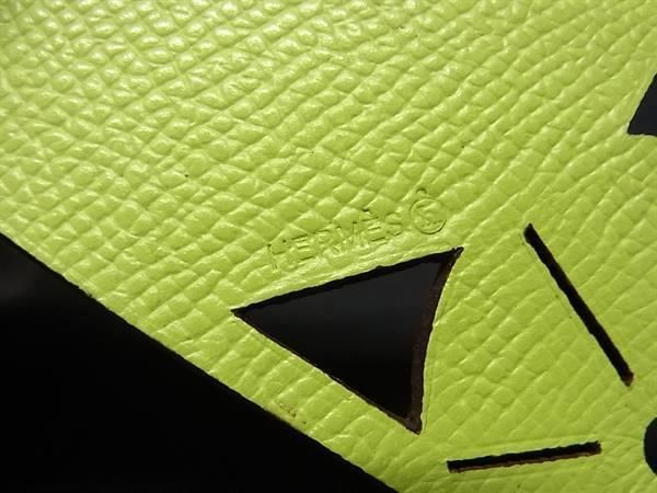 Hermes Petite Ash Togo And Vaux Epson Key Holder Charm Blue And Green