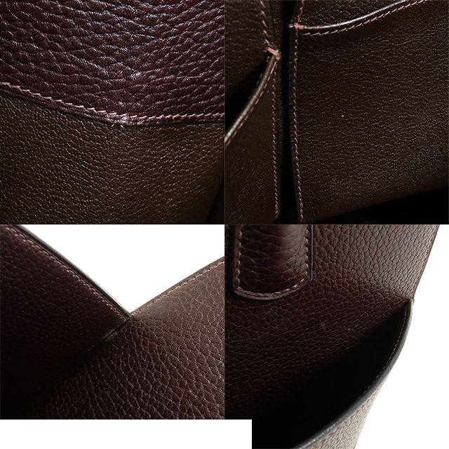 Hermes Whitebus Up Chocolat Gold Fjord Tote Bag — view 8
