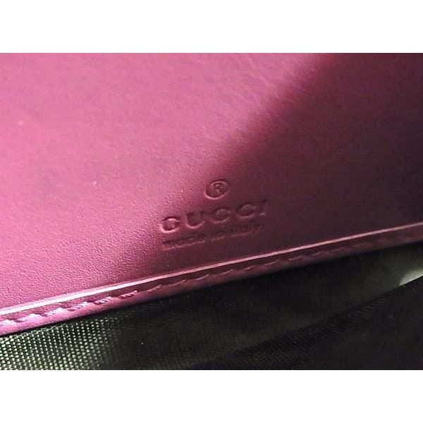 Gucci Wallet GG Supreme Beige Red Leather Bifold Long — view 7