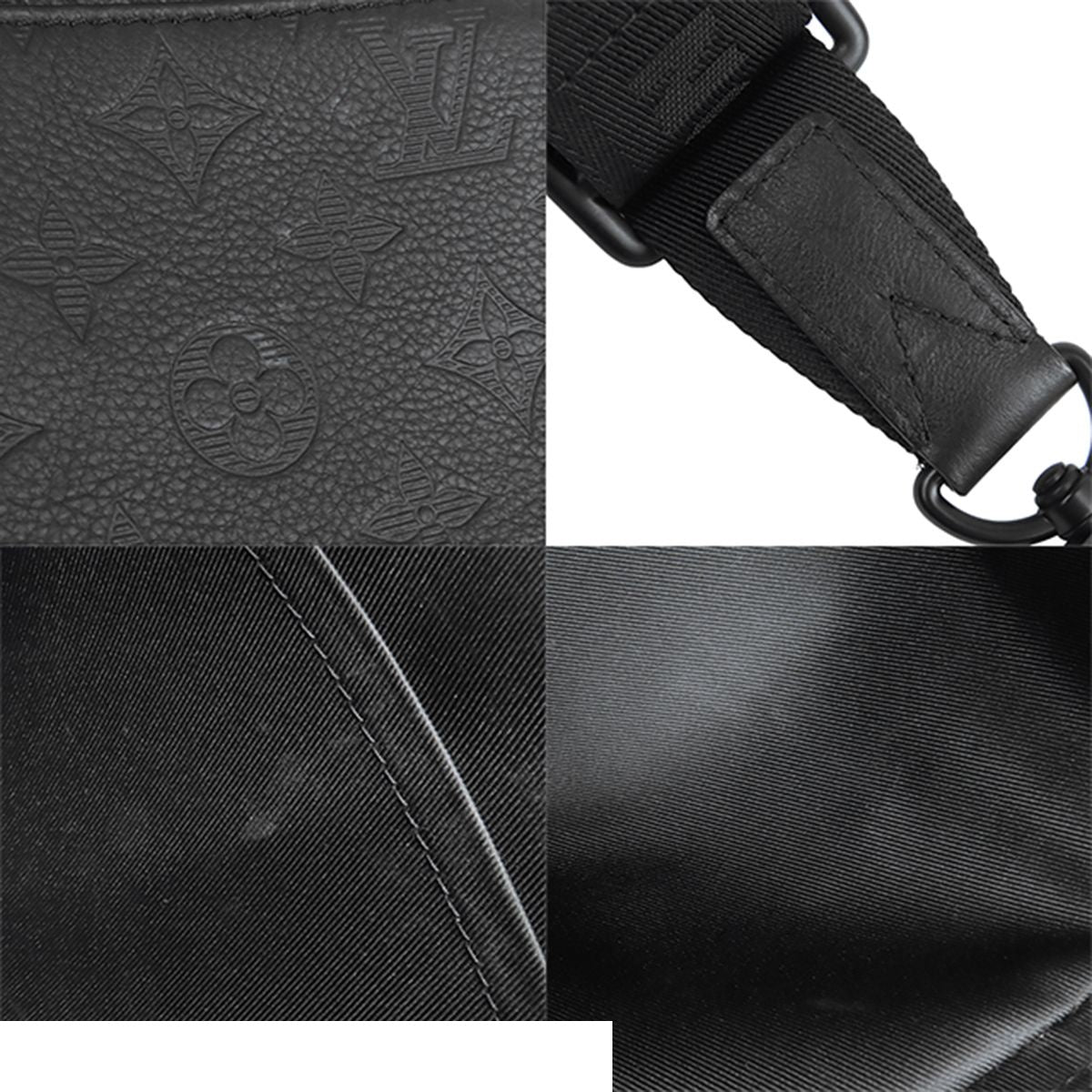 Louis Vuitton Trio Messenger Noir Black Monogram Shadow Shoulder Bag — view 8