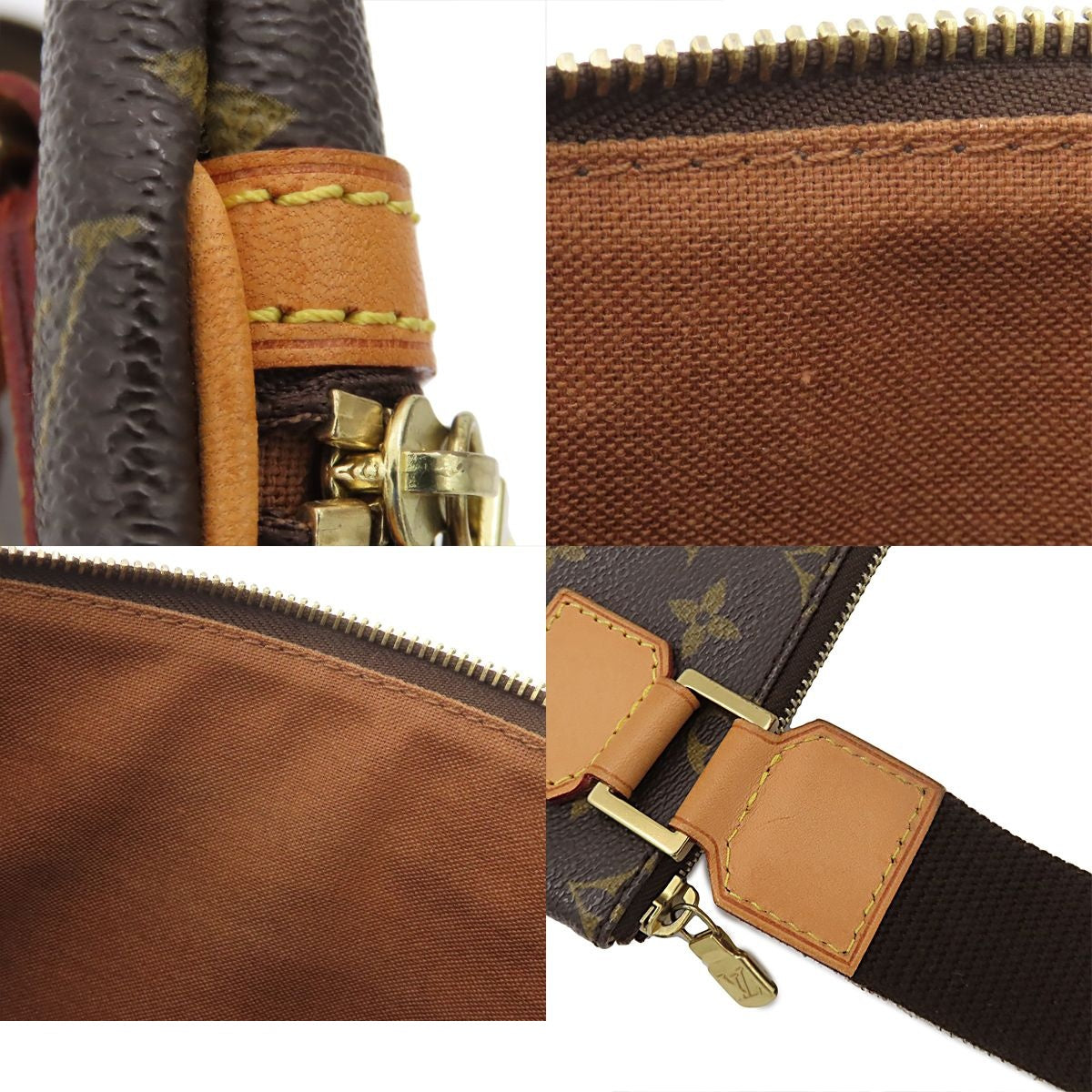 Louis Vuitton Pochette Bosfall Brown Monogram Canvas Shoulder Bag — view 8