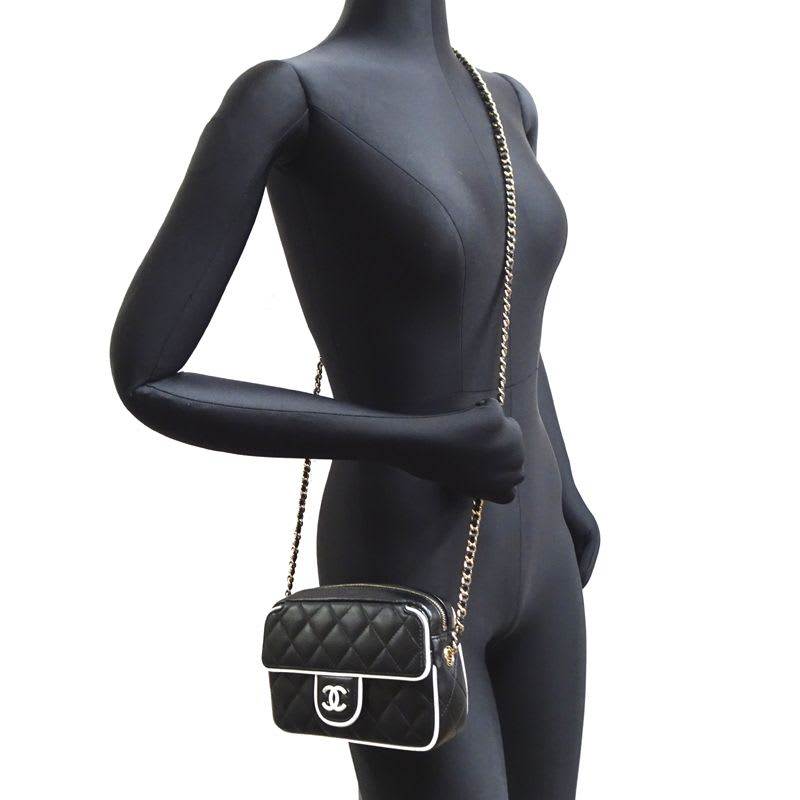 Chanel Chanel Shoulder Bag Quilted Chain Clutch Ap4516