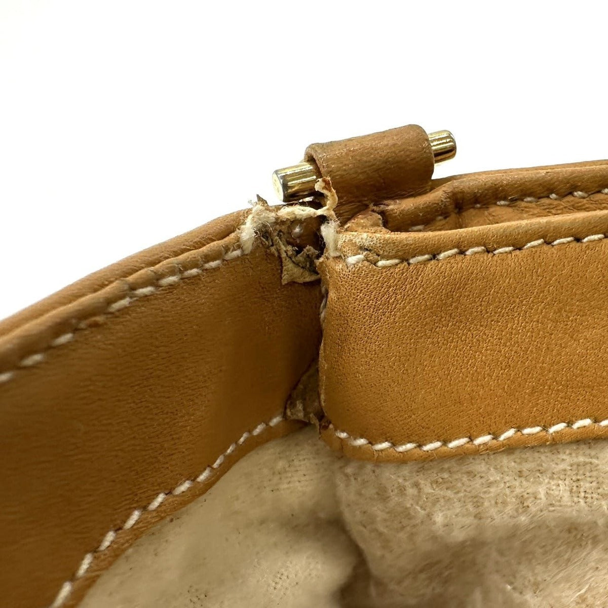 Gucci Micro GG Shoulder Bag Leather Brown Vintage — view 10