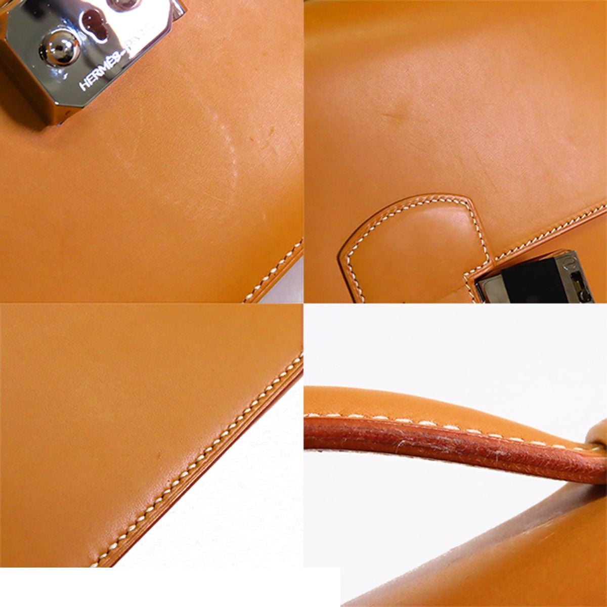 Hermes Sac a Depeches 27 Natural Silver Chamonix Business Bag — view 8