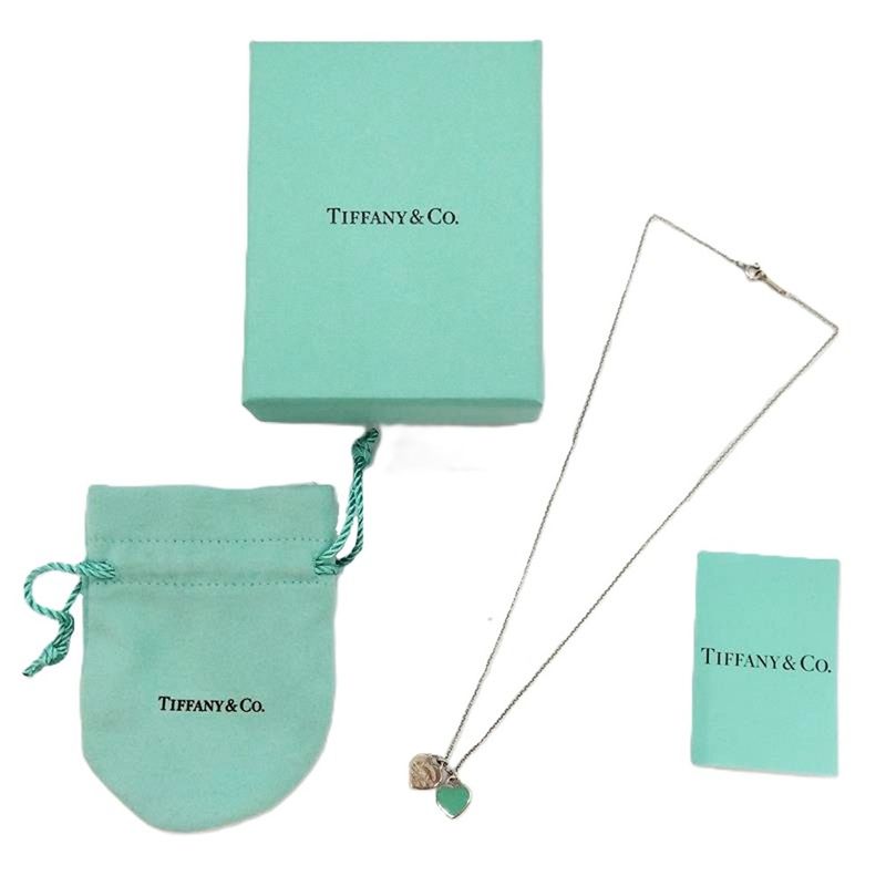 Tiffany & Co Tiffany & Co Return To Double Heart Tiffany & Co Blue Necklace
