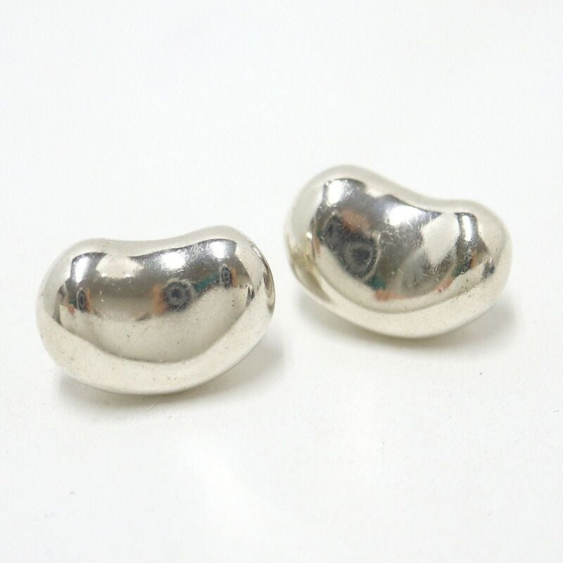 Tiffany & Co. Bean Clip Earrings Silver