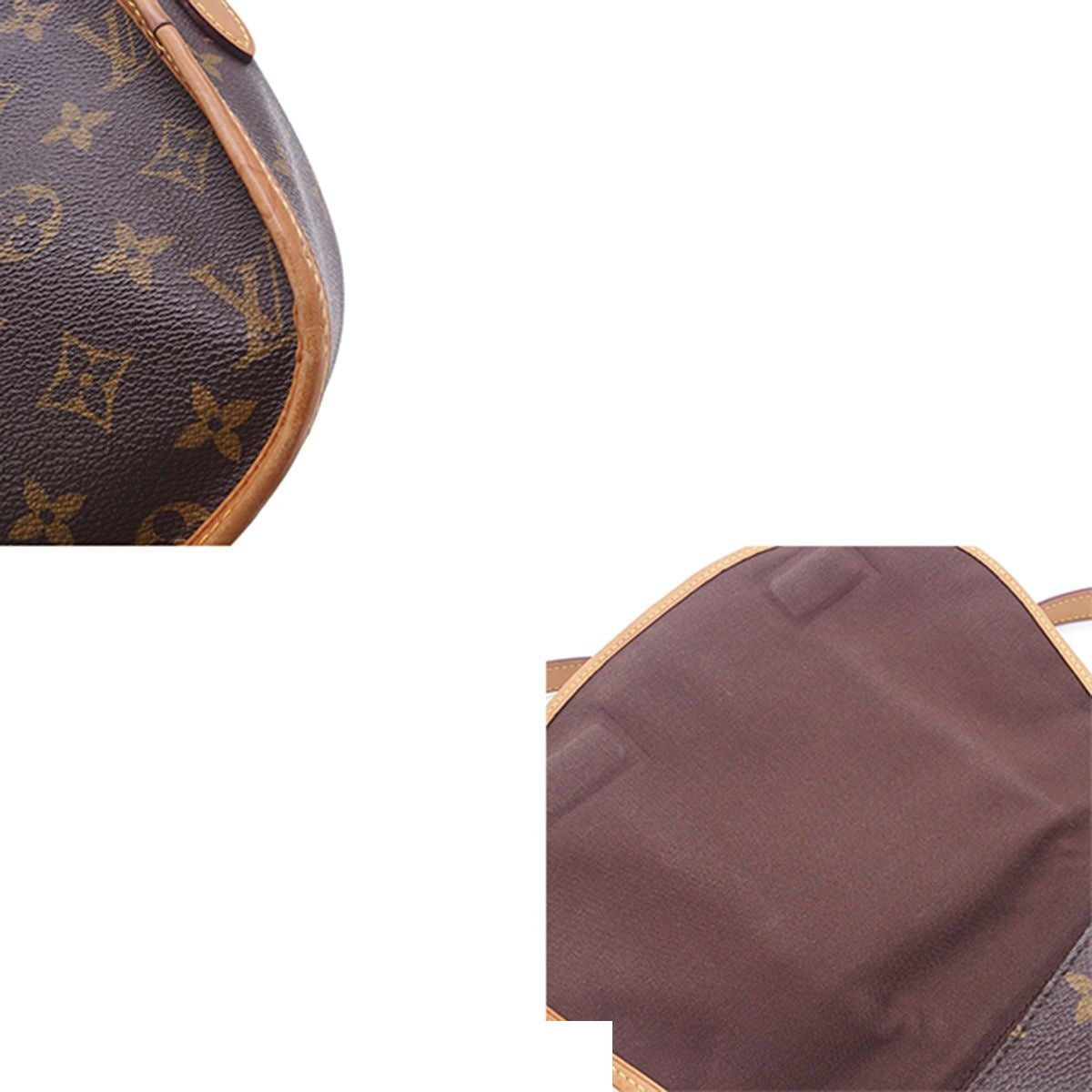 Louis Vuitton Menilmontant PM Brown Monogram Canvas Shoulder Bag — view 8