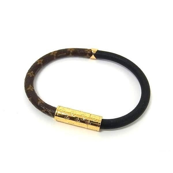Louis Vuitton Bracelet Daily Confidential M6431 F Black Brown Leather — view 3