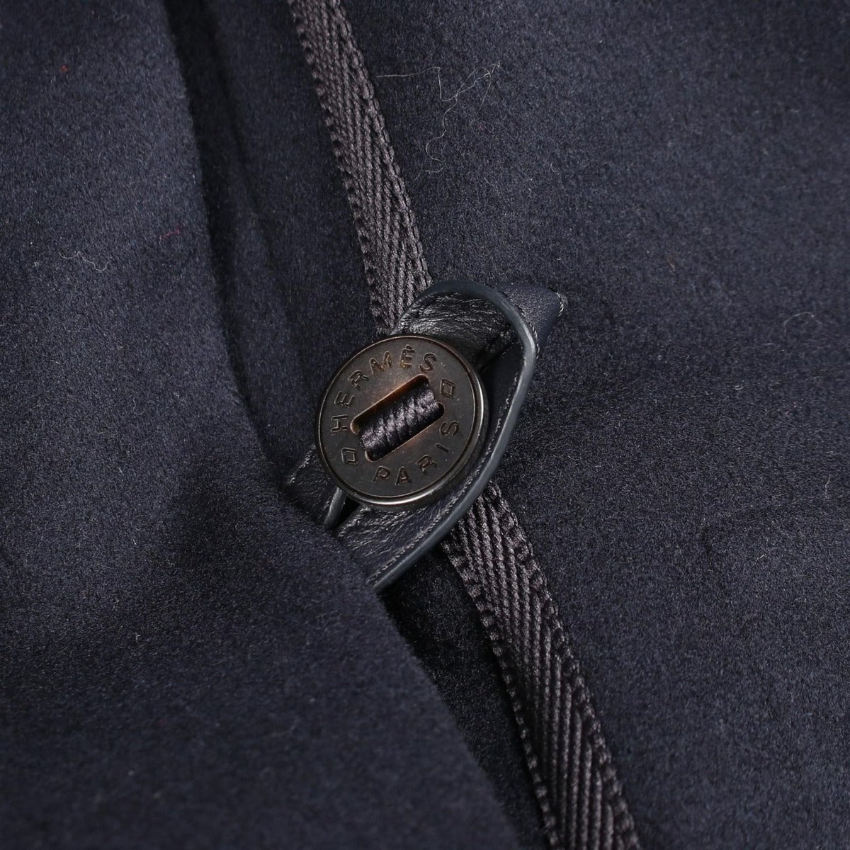 Hermes Short Modular Black Navy Cashmere Double Face Jacket & — view 7
