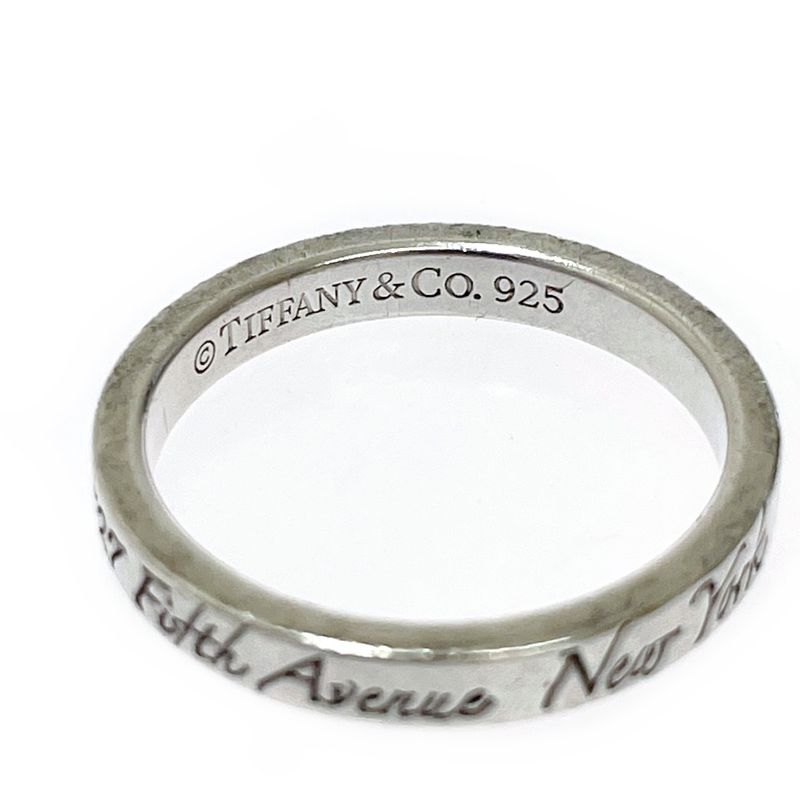Tiffany & Co Silver Notes Narrow Ring 2.4g 925 Engraved 417972 Ring