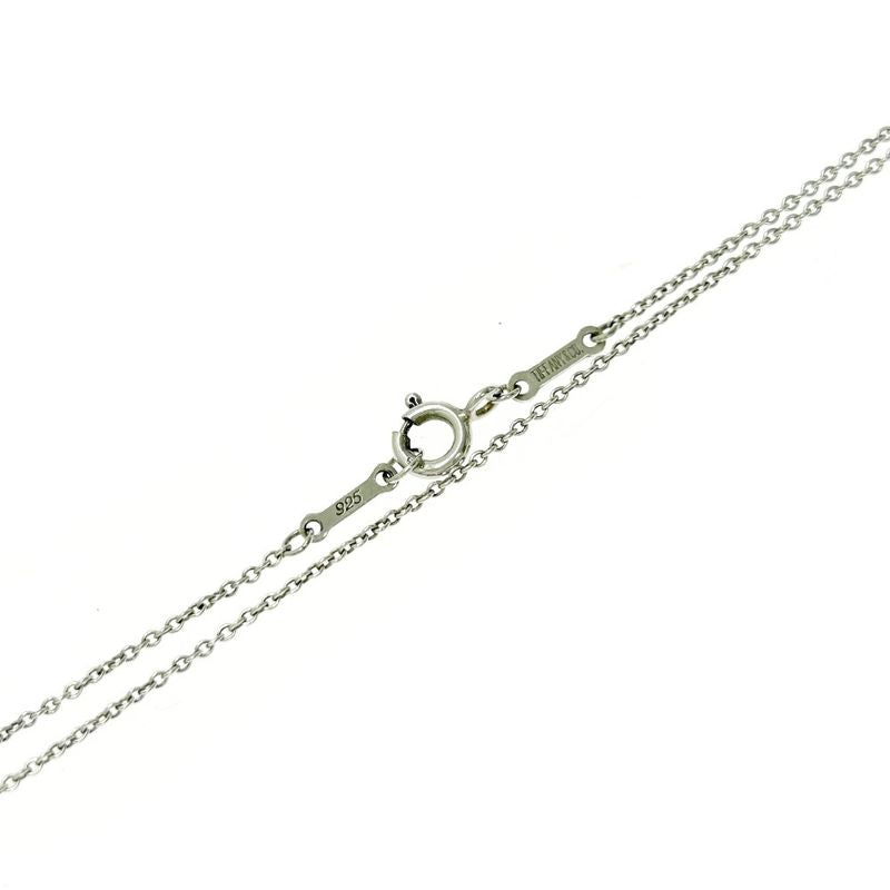 Tiffany & Co Silver Curved Heart Necklace 4.3g 925 Engraved 440341 Necklace