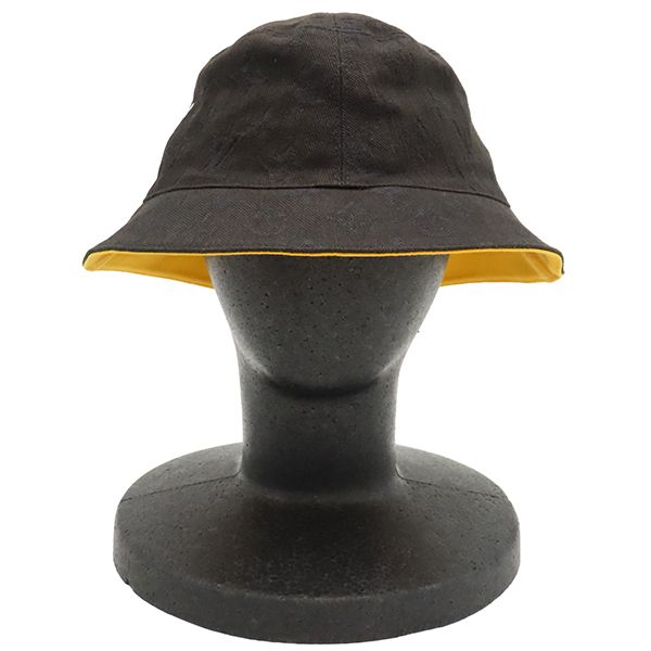 Louis Vuitton Hat Chapeau Monogram Denim Cotton Polyester Black and Yellow M
