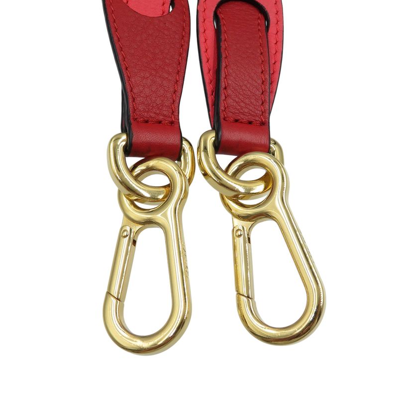 Loewe Leather Gold Hardware Pink Red Shoulder Strap 0801 Loewe
