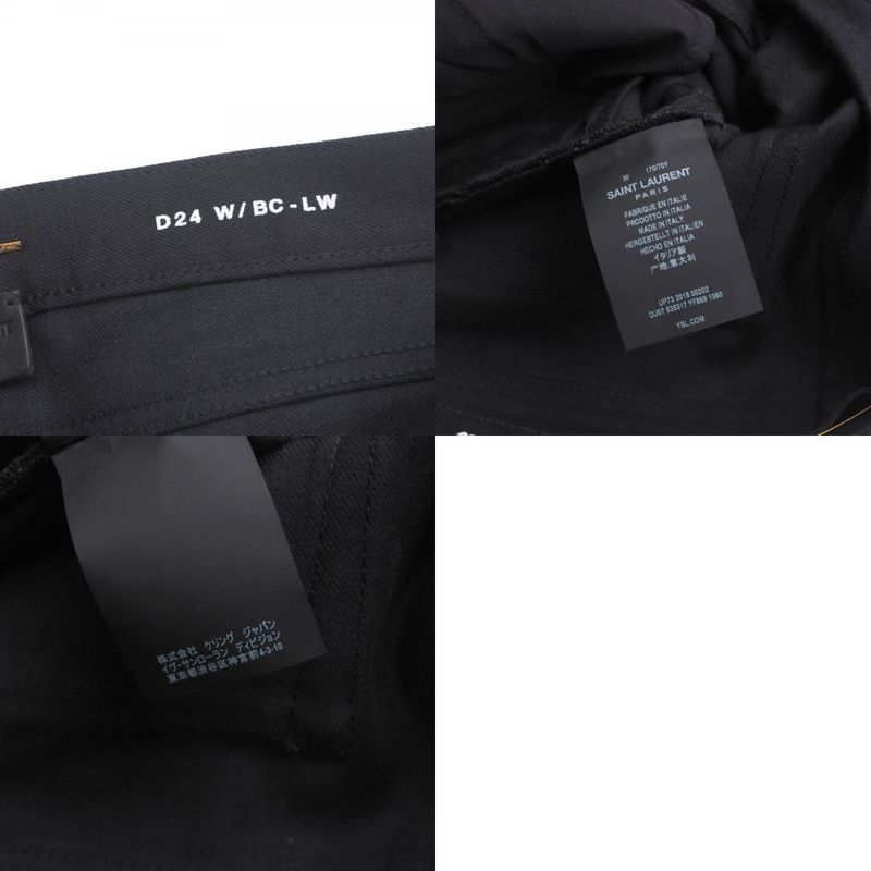 Saint Laurent Paris Denim Pants Size 30 (170 70Y) Black Denim Skinny Pants