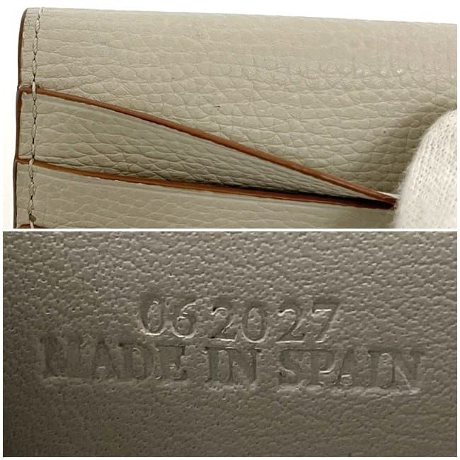 Loewe Card Case Beige Anagram C821z94x02 Business Card Holder