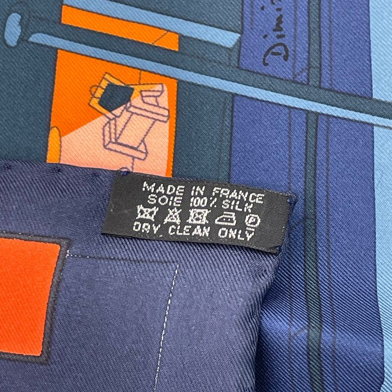 Hermes Carre 90 Scarf Space Shopping At Faubourg Blue