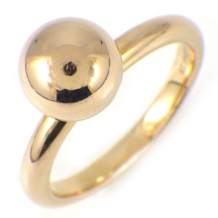 Tiffany & Co. HardWear Ring Ball New York Logo 18K Pink Gold