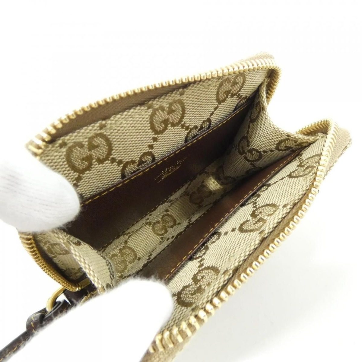 Gucci Card Case Card Holders Gold — view 6