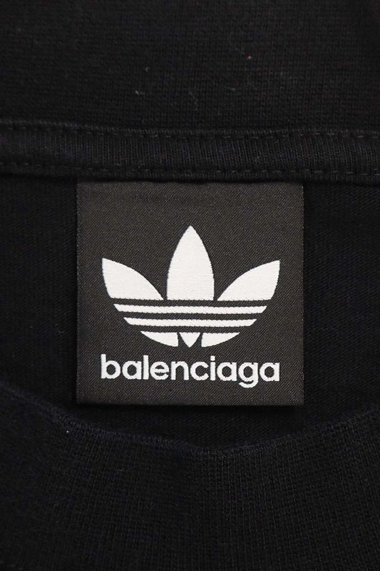 Balenciaga X Adidas 723976 Tnvn8 Logo Embroidery Oversized T-shirt Men 2