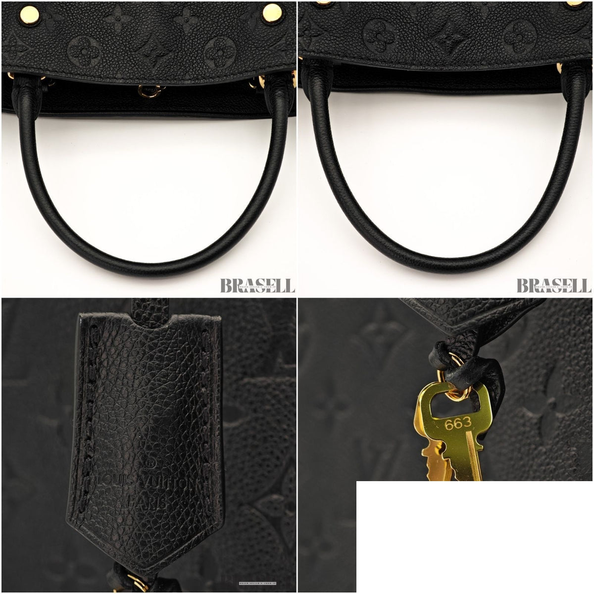 Louis Vuitton Montaigne MM Bag Handbag Black Bag — view 8