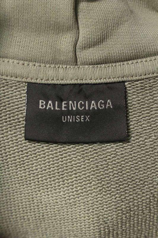 Balenciaga 25SS 744441 Tqva9 Vintage Finish Pullover Hoodie Men's S