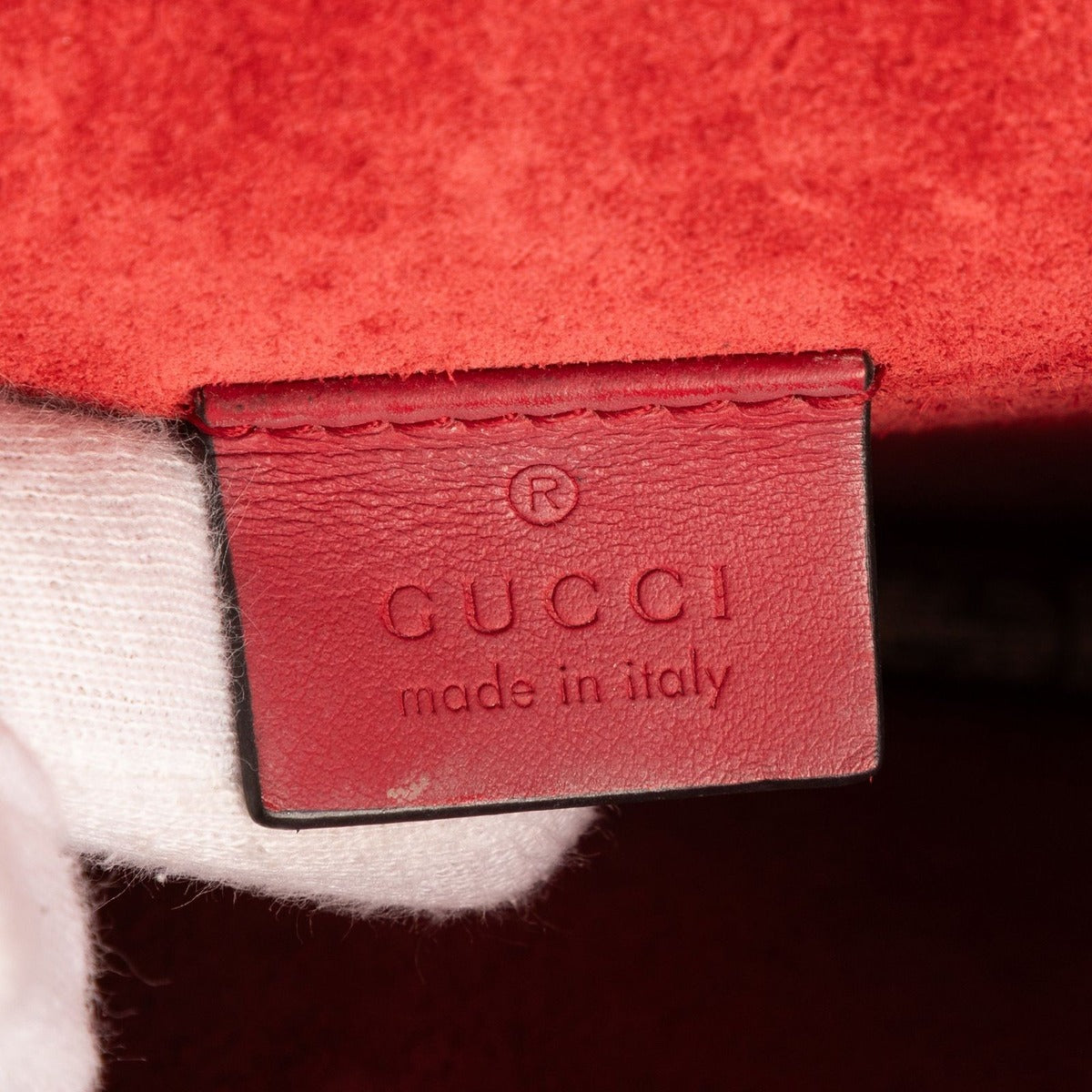 Gucci Dionysus Beige Red Supreme Canvas Suede Shoulder Bag — view 10