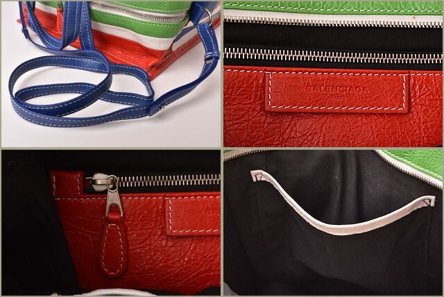 Balenciaga Handbag Shoulder Bag Balenciaga Bazar Shopper S 443096 Green Multi