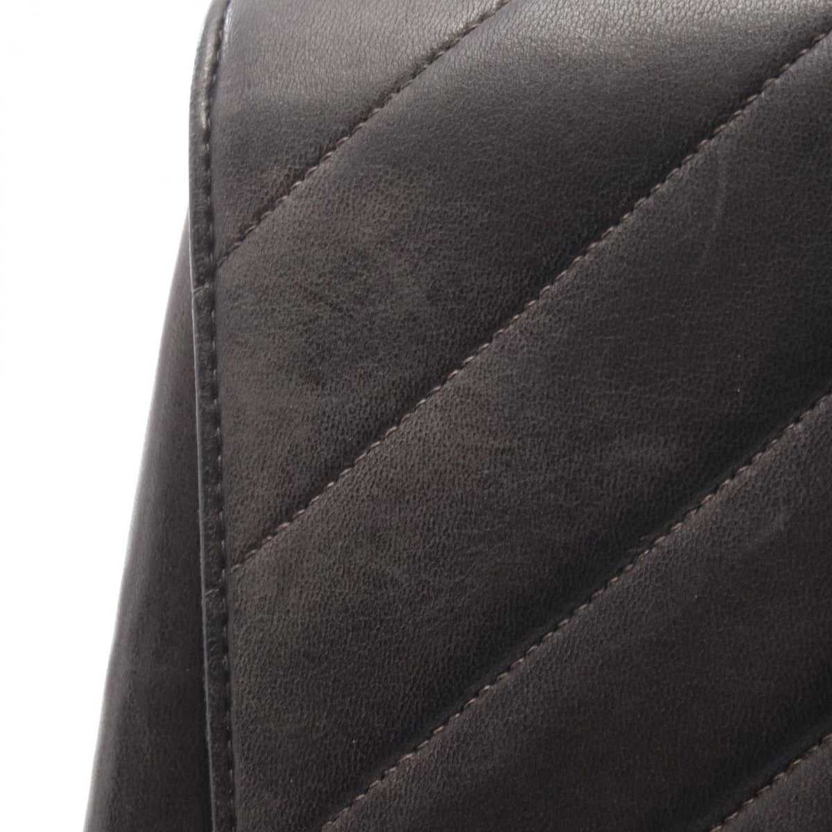 Chanel Shoulder Bag Bias Stitch CC Logo Black Lambskin — view 12